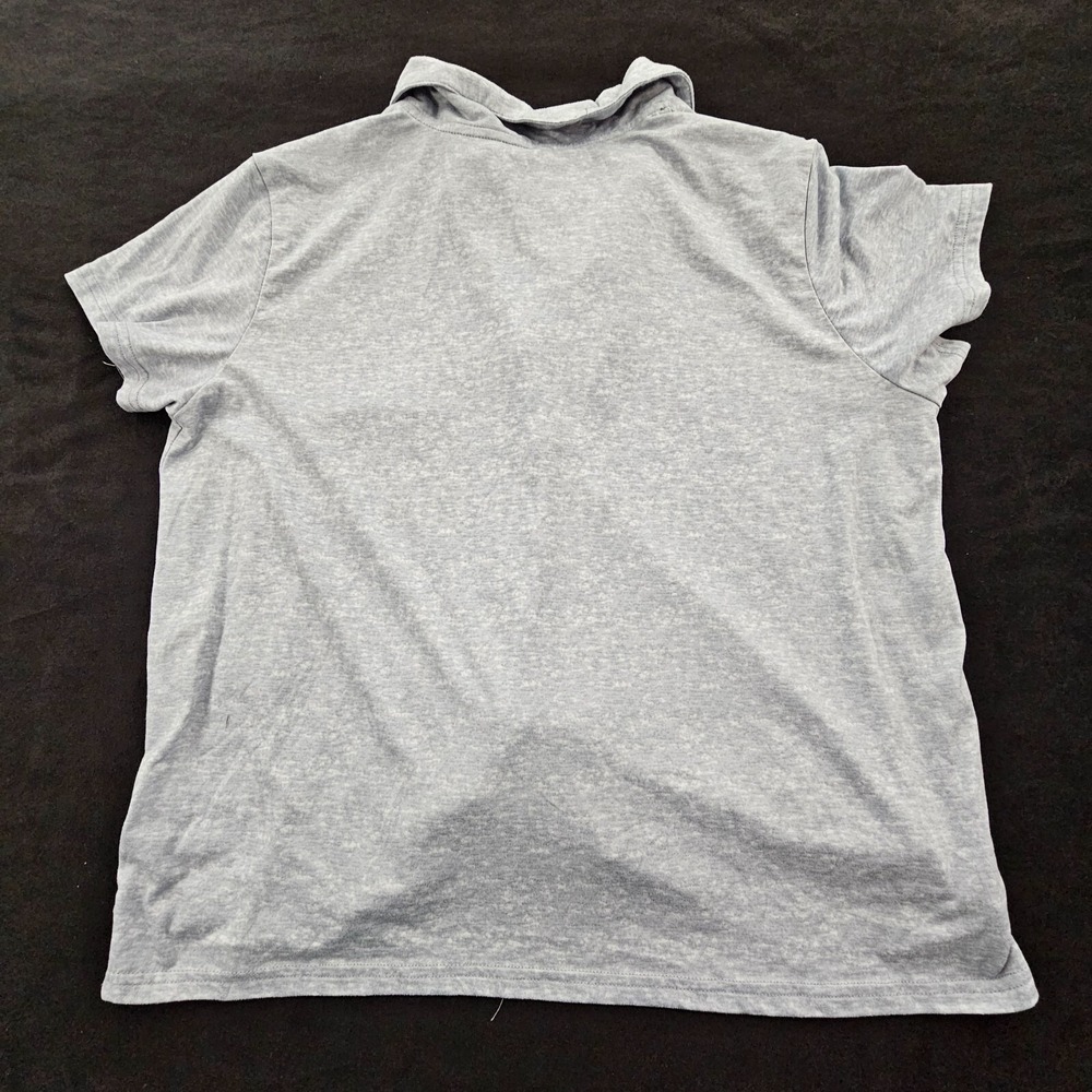 Spyder Gray Short Sleeve Button Up Pajama Top Women's L - Picture 2 of 10